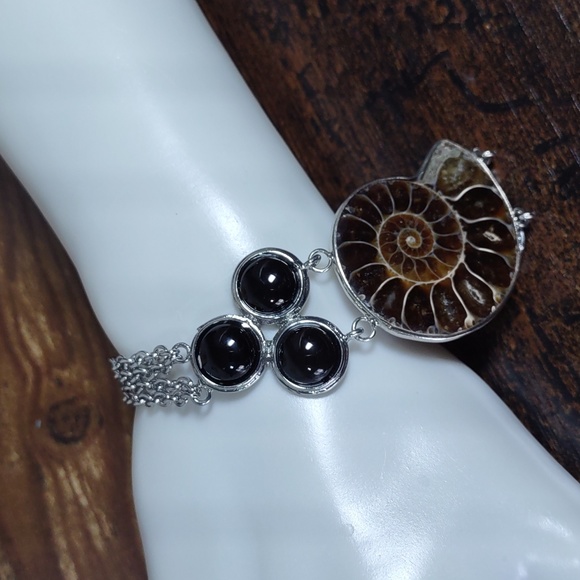 Ammonite Fossil Bracelet - Picture 3 of 12